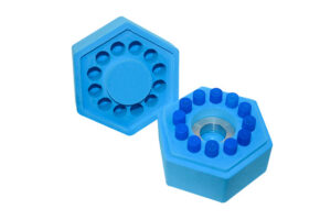 NEST® Ice free cool box for 12 tubes, 1ml/2ml tubes, Hexagonal shape, 1/pk, 1/cs