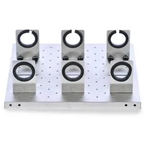 Ohaus® Shaker Accessories, Separatory Funnel Platform 46 X 46 cm, Capacity 3, S/S, 30400083