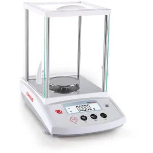Ohaus® PR Series Analytical, PR124, Max. capacity 120g, Readability 0,1mg, Pan size 90mm, 30430067