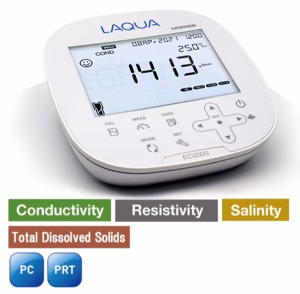 Horiba® LAQUA EC2000-S, Benchtop Conductivity/Resistivity/Salinity/Total Dissolved Solids/Temperature Meter kit, 1300098881